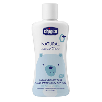 Ніжний гель для купання з алое та ромашкою Chicco Natural Sensation "Без сліз", 200 мл 11529.00 фото
