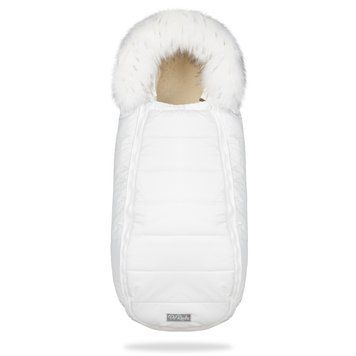 Конверт "Baby XS" на овчині білого кольору з опушкою 1878 O фото