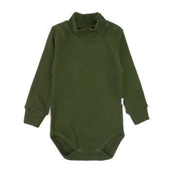 Боді з довгим рукавом та високою горловиною Khaki 131485768246 фото