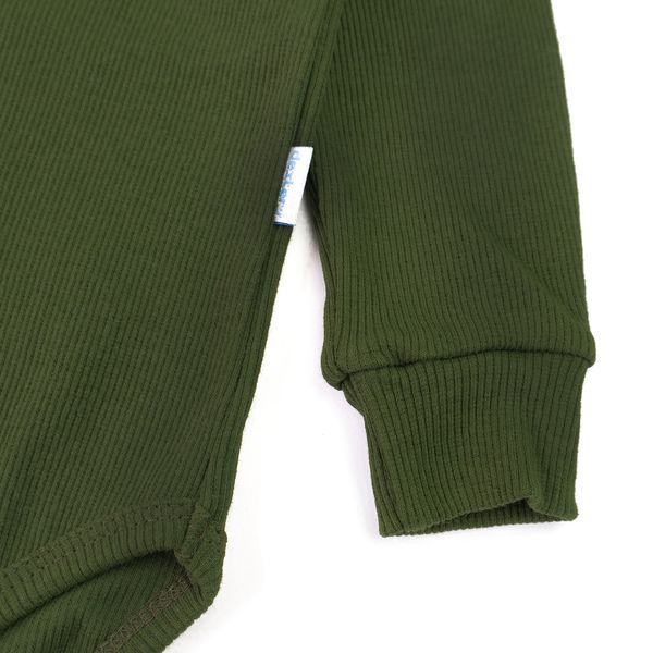 Боді з довгим рукавом та високою горловиною Khaki 131485768246 фото