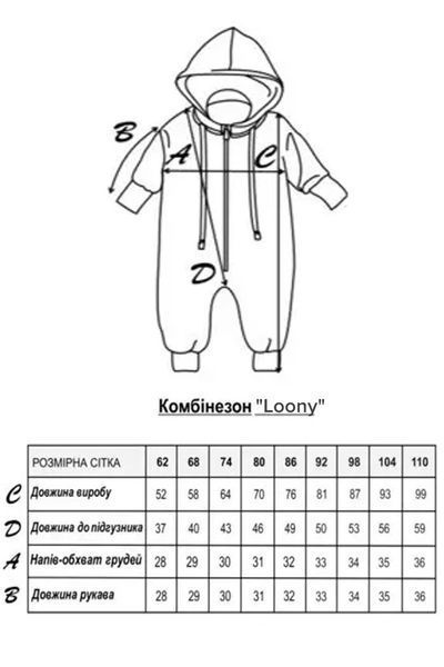 Комбінезон на флісі "Loony" 1689607233 фото