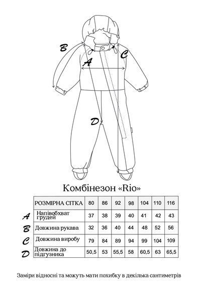 Демісезонний комбінезон Rio для дітей 2340941111 фото
