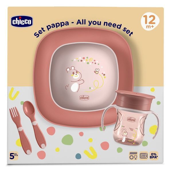 Набір посуду Chicco Set Pappa, 12м+ 16201.15 фото