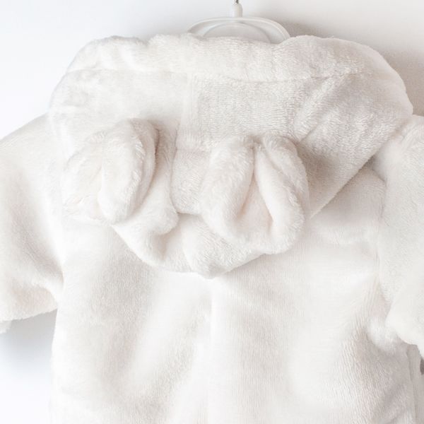 Комбінезон дитячий з капюшоном на блискавці White Bear 131509968336 фото