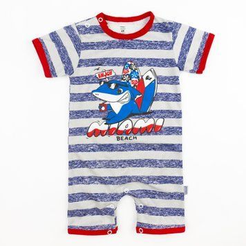 Пісочник для хлопчика із принтом акули Striped shark 131926869870 фото