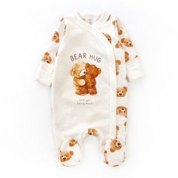 Чоловічок для немовлят на кнопках з ведмедиками Cute Bears 132229170872 фото