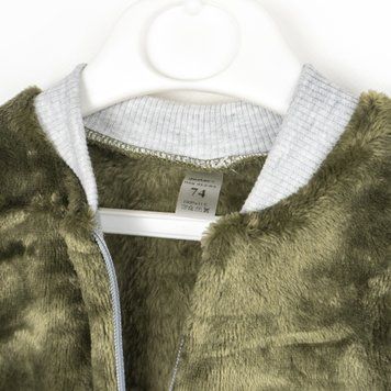 Ромпер дитячий з вишивкою на блискавці khaki Dexter`s 131792769359 фото