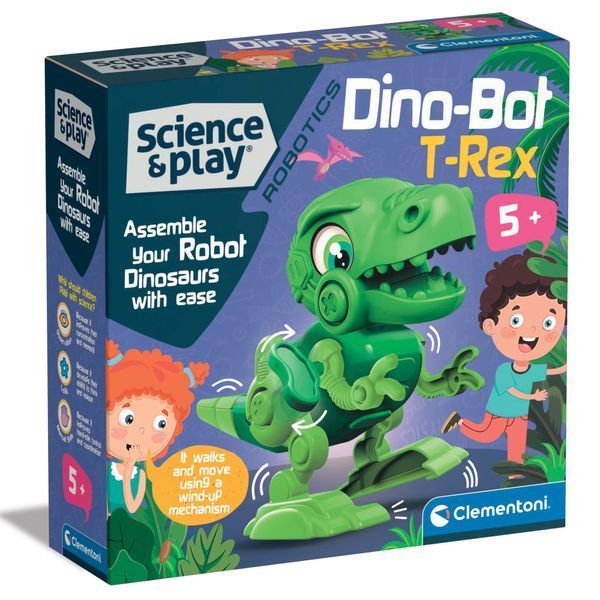 Робот-конструктор Clementoni "Dino Bot T-Rex", серія "Science & Play" 75073.00 фото