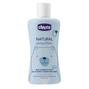 Гель-шампунь для тіла та волосся з алое та ромашкою Chicco Natural Sensation "Без сліз", 200 мл 11530.00 фото