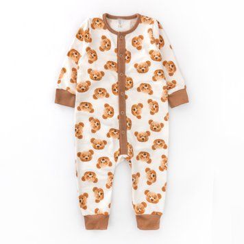 Чоловічок для немовлят з ведмедиками Cute Bears центральна застібка 132238470900 фото