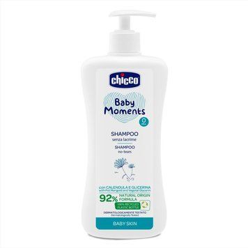 Шампунь з екстрактом календули Chicco Baby Moments "Без сліз", 500 мл 10585.00 фото