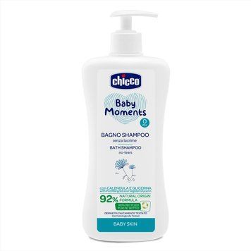 Шампунь для тіла та волосся з екстрактом календули Chicco Baby Moments "Без сліз", 500 мл 10591.00 фото