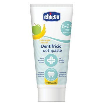 Зубна паста Chicco "Яблуко-Банан", 6-24 міс., 50 мл 12101.00 фото